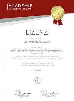 Berater für Nahrungsergänzungsmittel