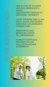 Individueller Seniorensport bei ihnen Zuhause